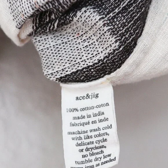 Ace & Jig Beatrice Blouse Top Mural Size M Reversible Cotton Lagenlook Rare $260 - Picture 11 of 16